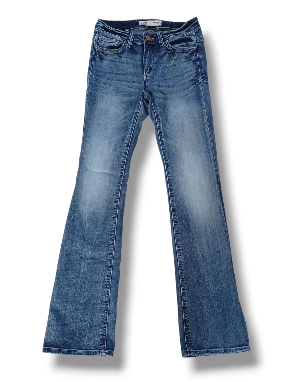 BKE Payton Womens Jeans Bootcut Midrise Medium Wash Universal Fit Size 25x33.5